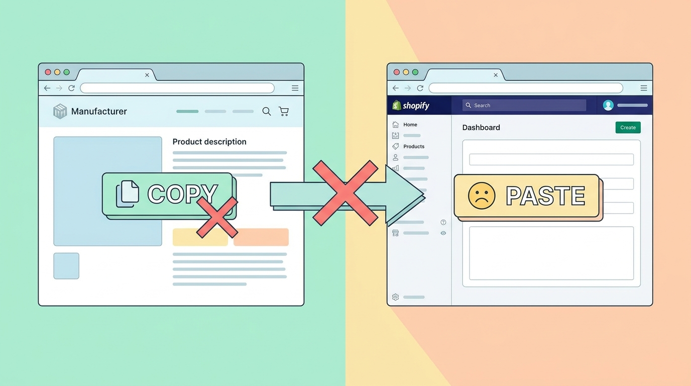 Mistake #2: Copy-Pasting Manufacturer Descriptions